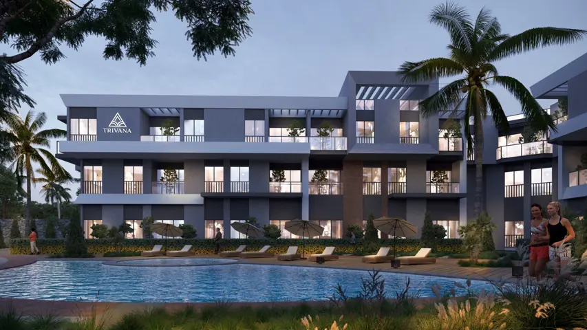 A2  pool level street + 10 m2 private garden