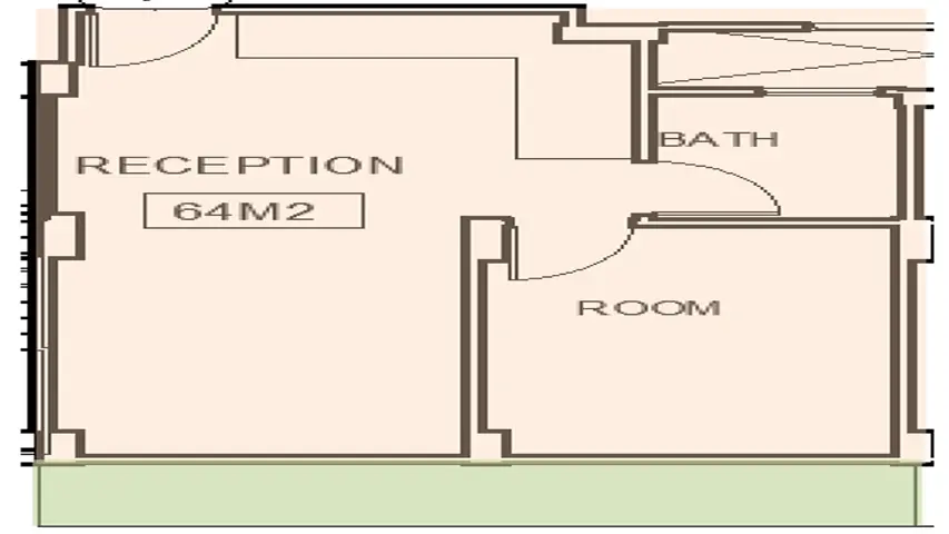 A1  pool level street + 10 m2 private garden